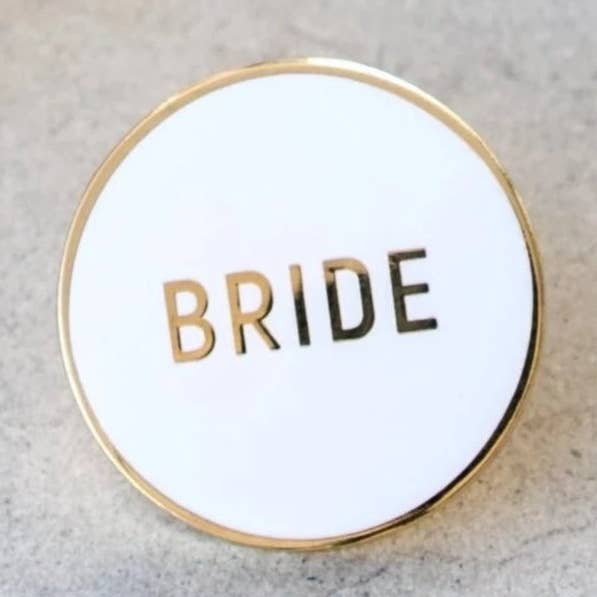 Round Bride Pin for wholesale by Palm and Posy