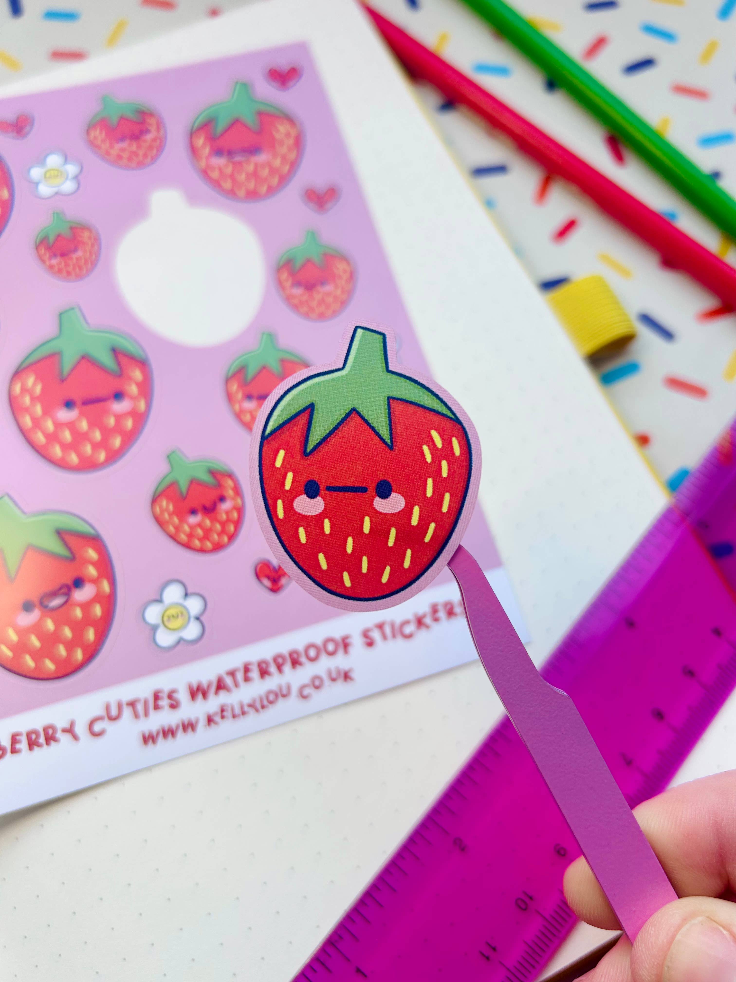 Kellylou – wholesale Sticker – Berry Cuties Vinyl Sticker Sheet3