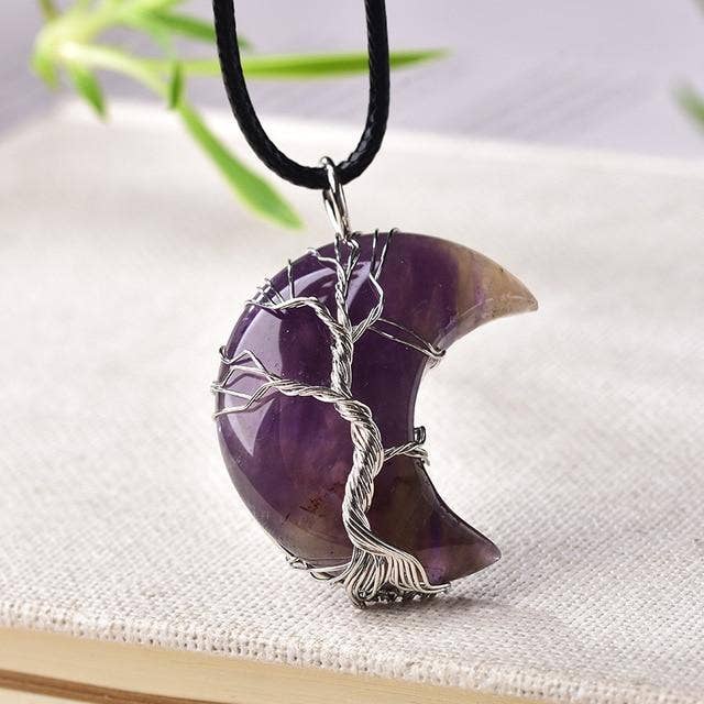 Ashlen – wholesale Pendant/charm necklace – "TREE OF LIFE" CRESCENT NECKLACE1