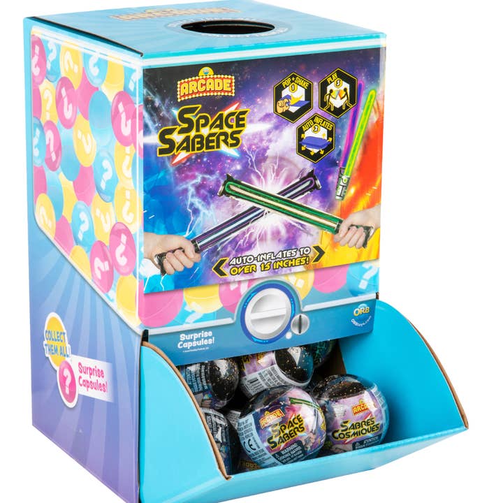 Orb Toys - Wholesale Classic Toy - Kids - ORB Arcadeâ„¢ Capsules Space Sabers PDQ