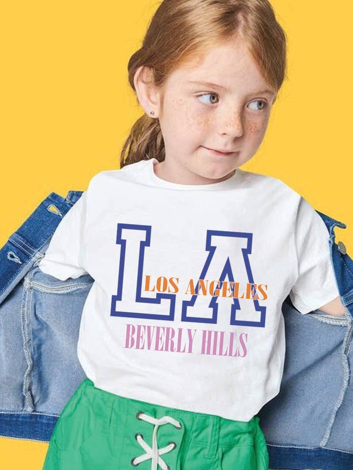 L1192 - LA graphic tee for wholesale by KNOCK ON THE STYLE