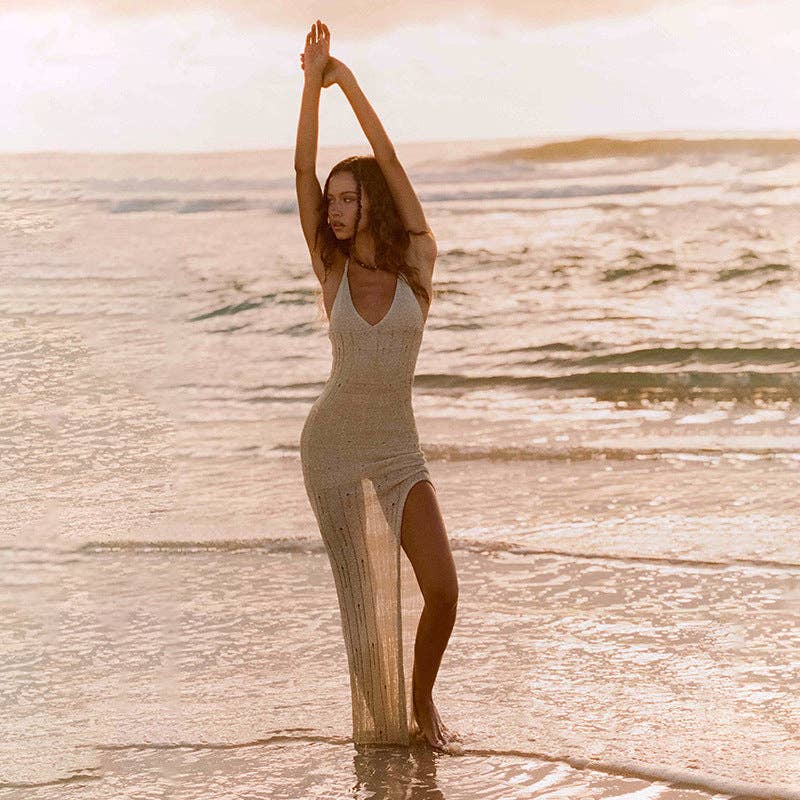 As Shown HOT Summer Knit Dress Beach Sexy  Breezy for wholesale on Faire2