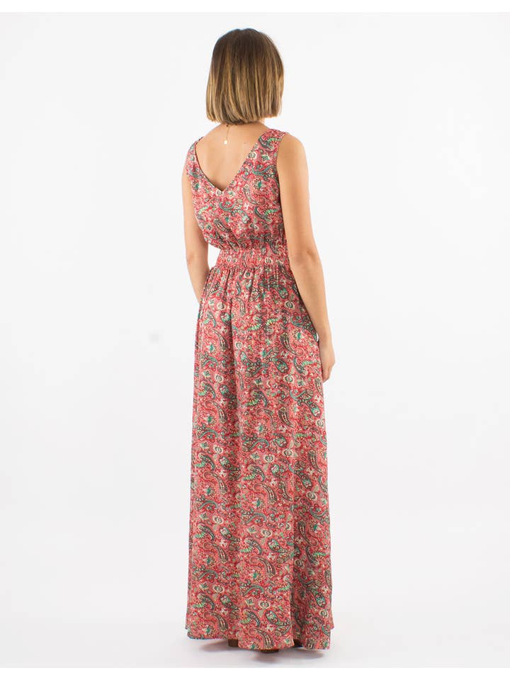 Coline - Wholesale Jurk - Dames - Coline mouwloze jurk met Cach-print van polyester3