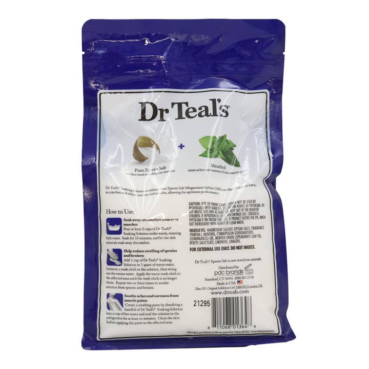 KT Supply - Wholesale Bath Salts - Dr Teals Epsom Salt Soaking Solution PrePost Work Out,3 LB.1