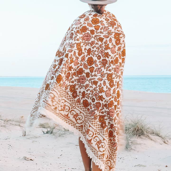 Sunni Scenes - Wholesale Area rug - Posie - Picnic Beach Throw Rug - XL2