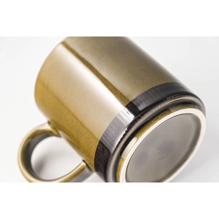 Yamani - Wholesale Coffee Mug - Japanese Yoto Mug Cup - Forest Oribe Green4