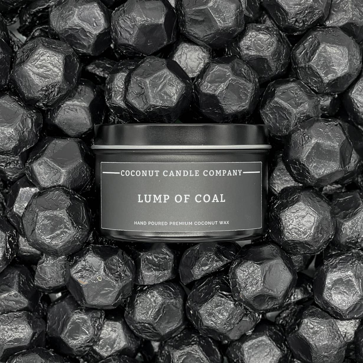 Coconut Candle Company - Wholesale Jar/Filled Candle - Lump Of Coal2