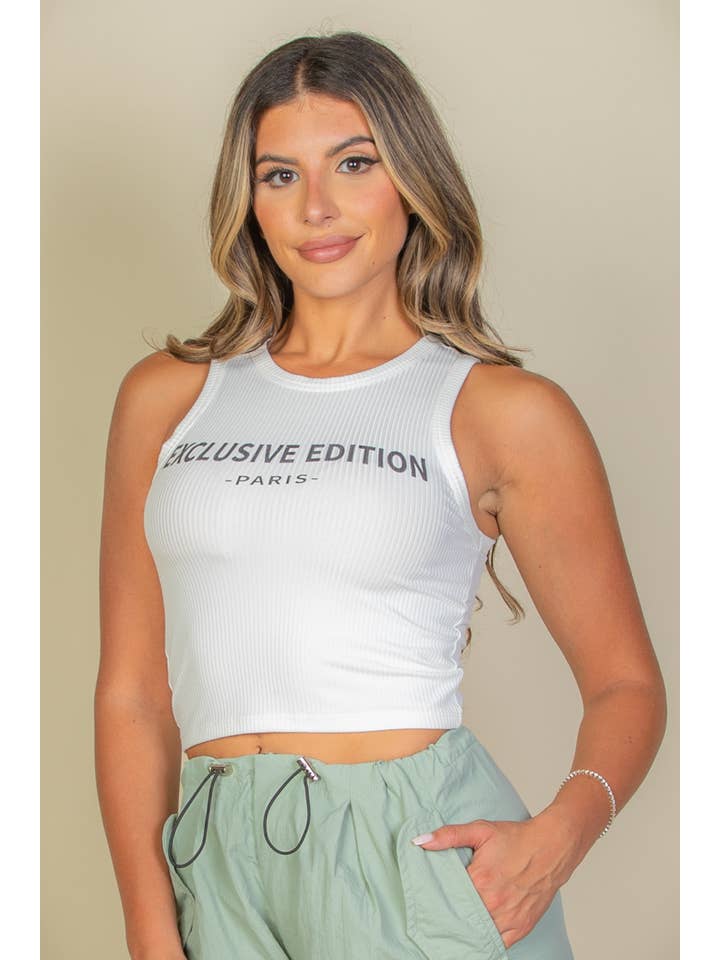 CAPELLA APPAREL - Wholesale Tank Top - Women's - Exclusive Edition Rib Tank Graphic Top17