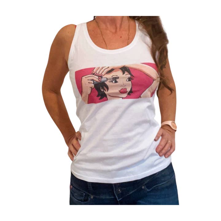 Débardeur pour femme imprimé couleur pour la vente par Elles et No.