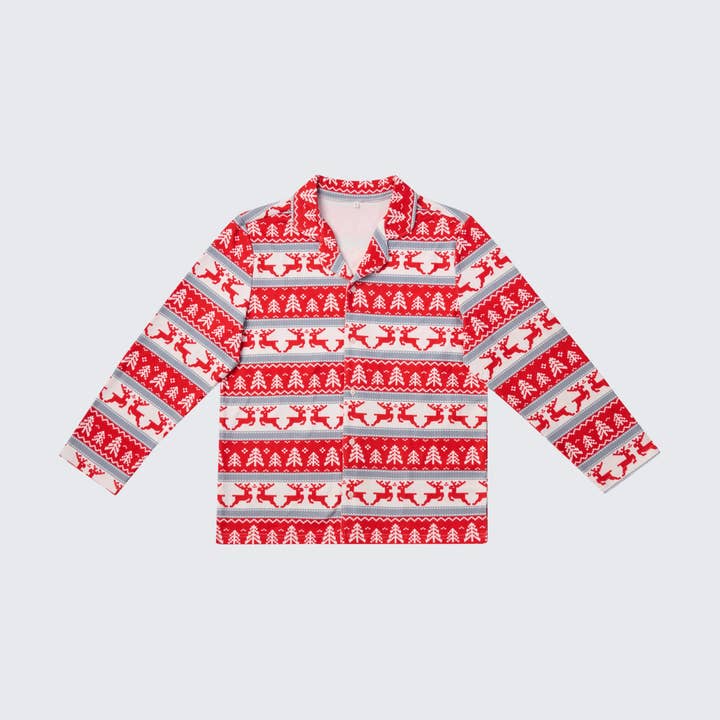 Spark Paws - Wholesale Sleepwear Top - Men's - Christmas Pajama Top - Winter Wonderland