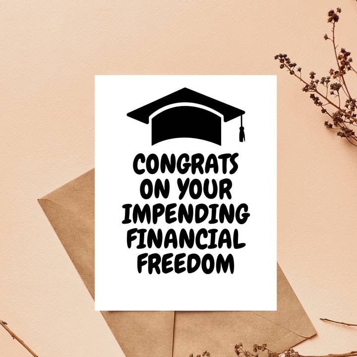 Congrats Grad, Funny Graduation Card, Class of 2025 Gifts for wholesale by As Told By Ellie