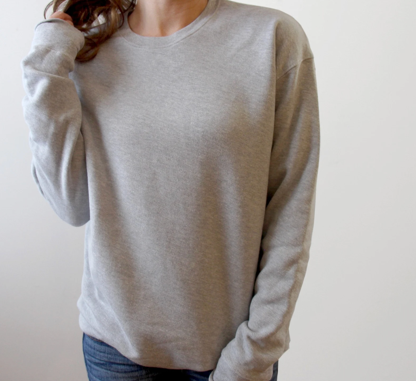 Forever11 – wholesale Sweatshirt – Women's – BELLA + CANVAS 3945 Fleece Drop Shoulder Crewneck Sweatshirt3