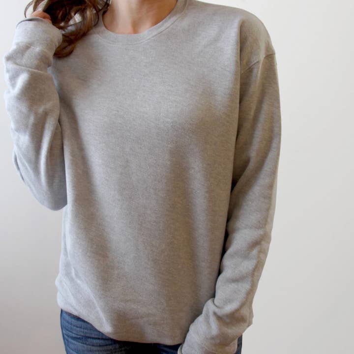 Forever11 – wholesale Sweatshirt – Women's – BELLA + CANVAS 3945 Fleece Drop Shoulder Crewneck Sweatshirt3