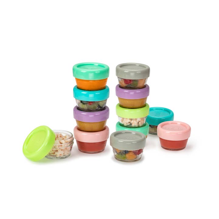 melii - Wholesale Food Storage Container - Glass Baby Food Freezer Jars