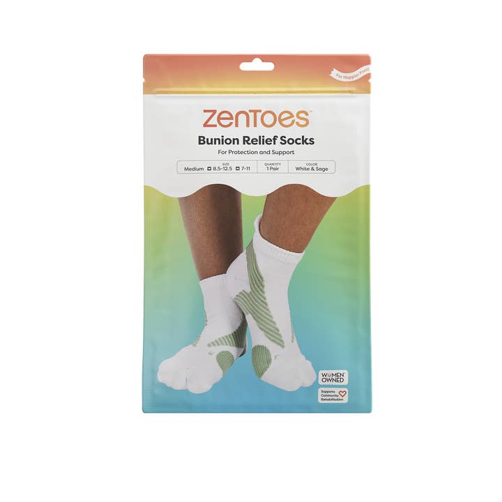 ZenToes - Wholesale Socks - Women's - Split-Toe Bunion Relief Socks - 1 Pair