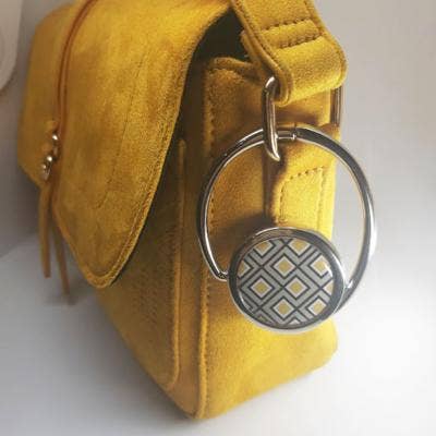 Miss Kha - Wholesale Purse Hook/Hanger - Women's - Yellow Square Bag Hanger2