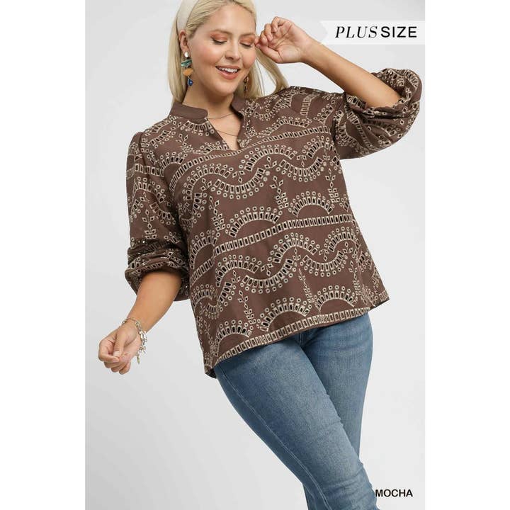 Top com Ilhós PLUS por atacado de STYLE USA