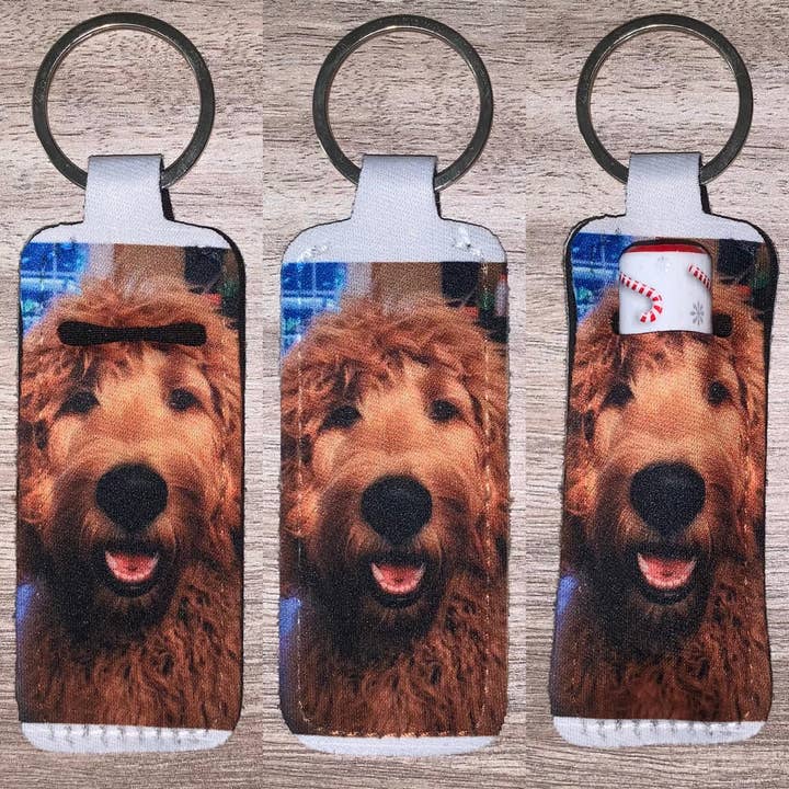 Porta-batom/batom Goldendoodle selfie por atacado de Stand Tall Giraffe Crafts