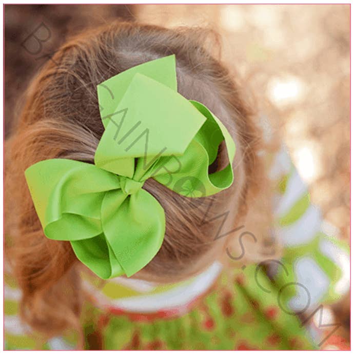 Bargain Bows - Wholesale Hair Bow - Kids - 6-inch Oversize Hair Bow with Barrette Clip5