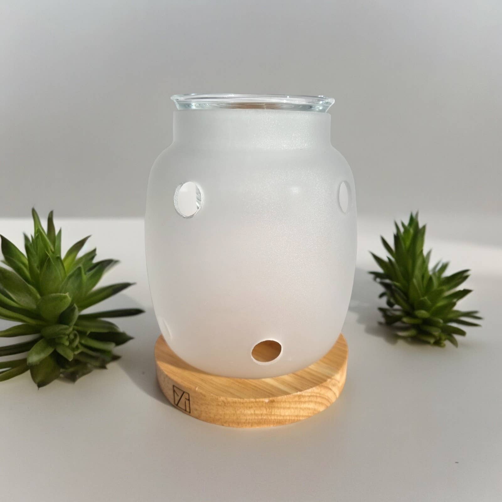 Zen'Arôme - Wholesale Oil Warmer - Scented Wax Burner Inspiration Series Siete - Wood & Glass4
