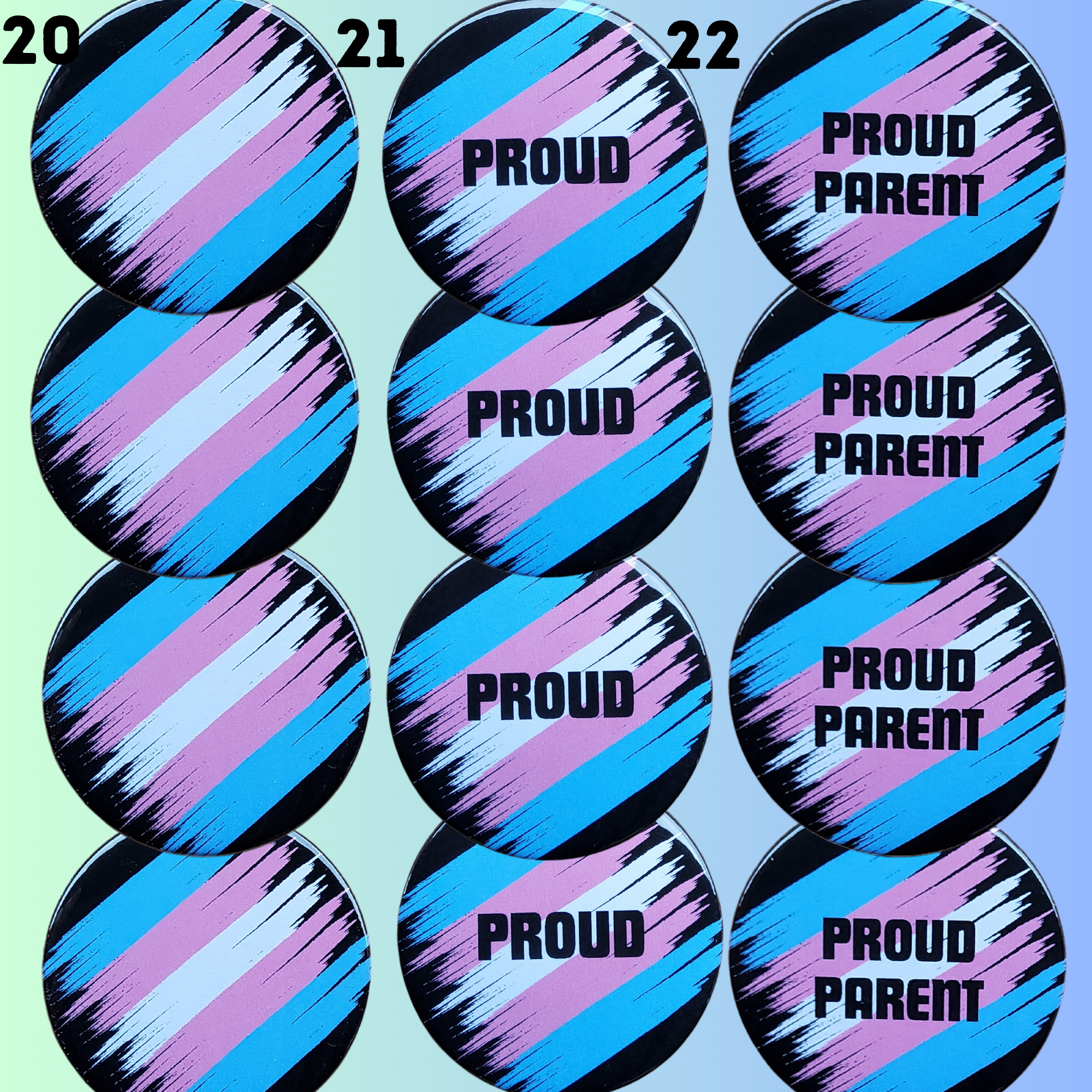 sent with Pride - Wholesale Lapel Pin/Button - Trans Badges Pride Transgender Pride Pin Badges8
