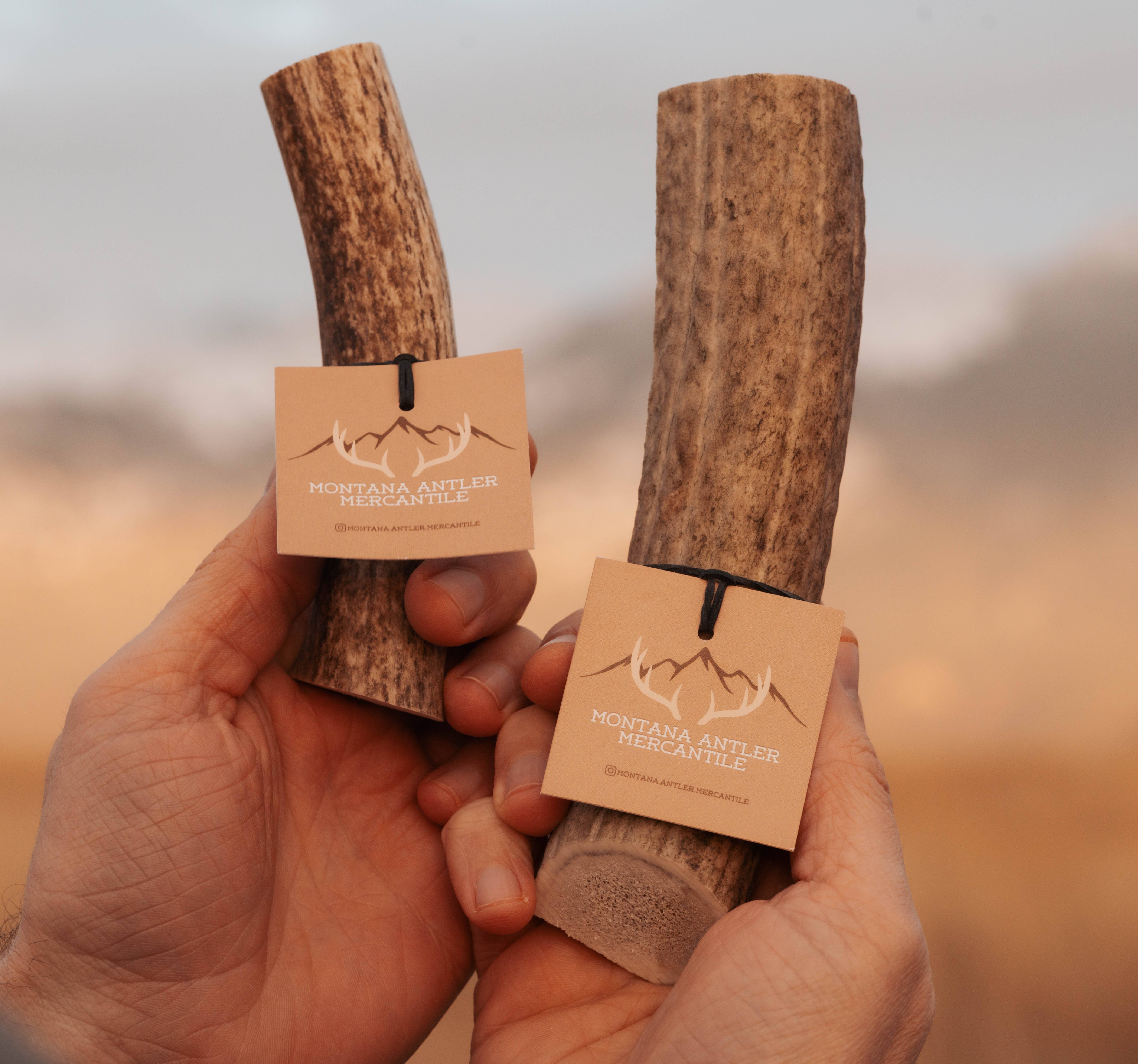 Montana Antler Mercantile - Wholesale Pet Chew Toy - Dog - Elk Antler Dog Chews – 100% Natural, Montana-Sourced
1