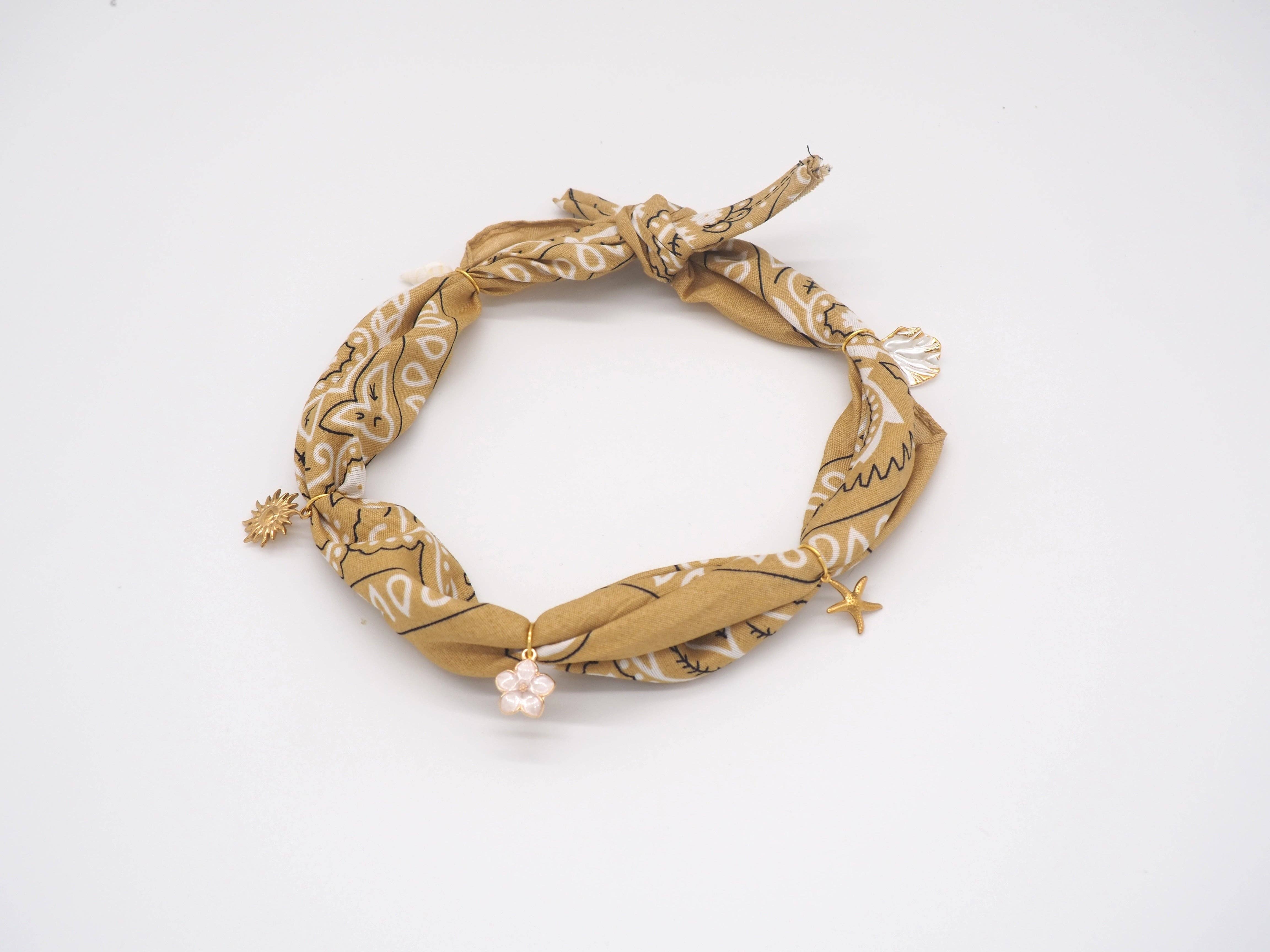 Aura - Wholesale Pet Bandana - Dog - Beige Dune Tie-On Bandana-Collar for Dogs and Cats11