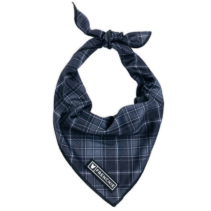 Frenchie Cooling Bandana - Black Plaid for wholesale by Frenchie