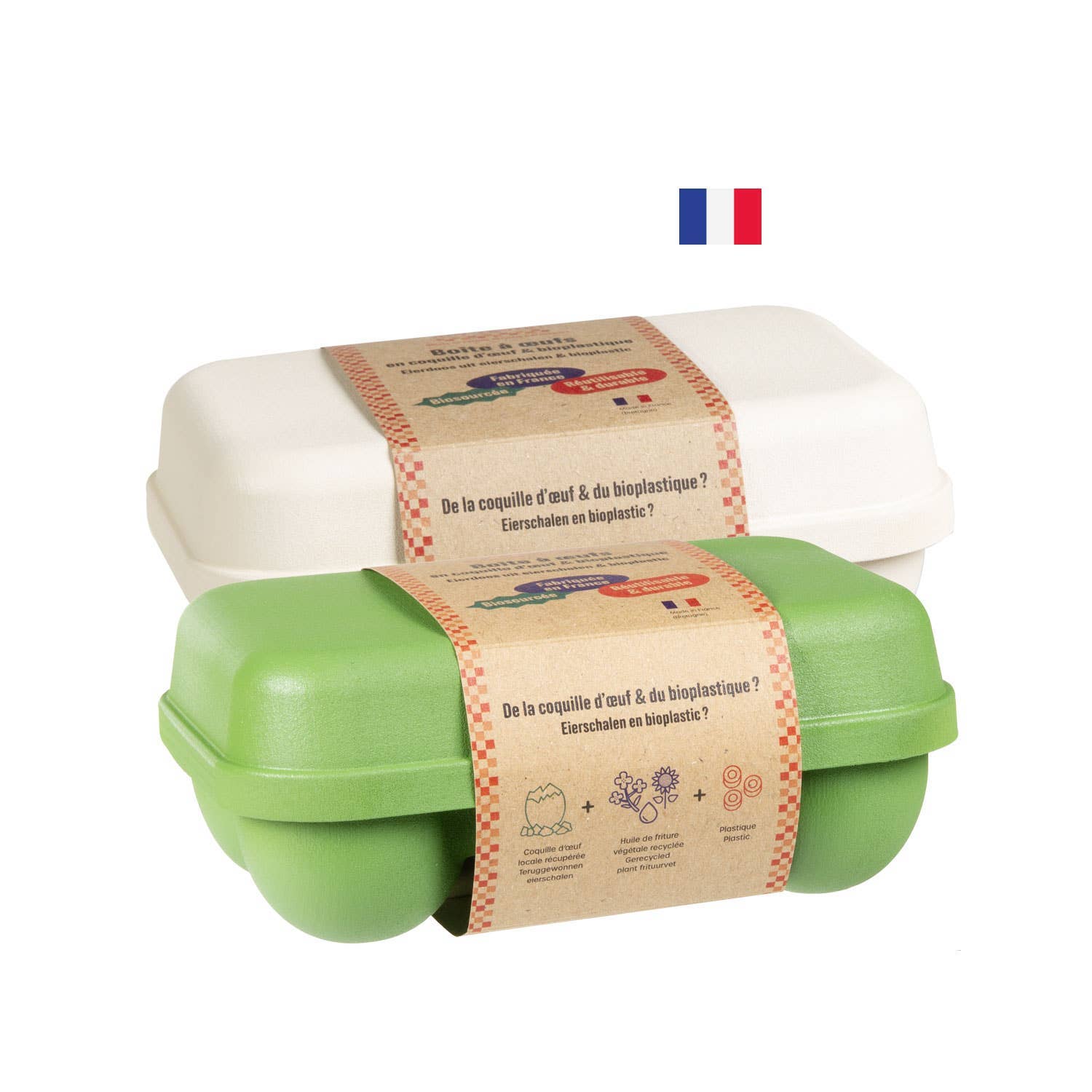 La droguerie écologique - Ah! Table! - Anaé - Venga - Wholesale Egg Cup/Holder - Assortment Box of 6 Eggs in Eggshells - Ah! Table