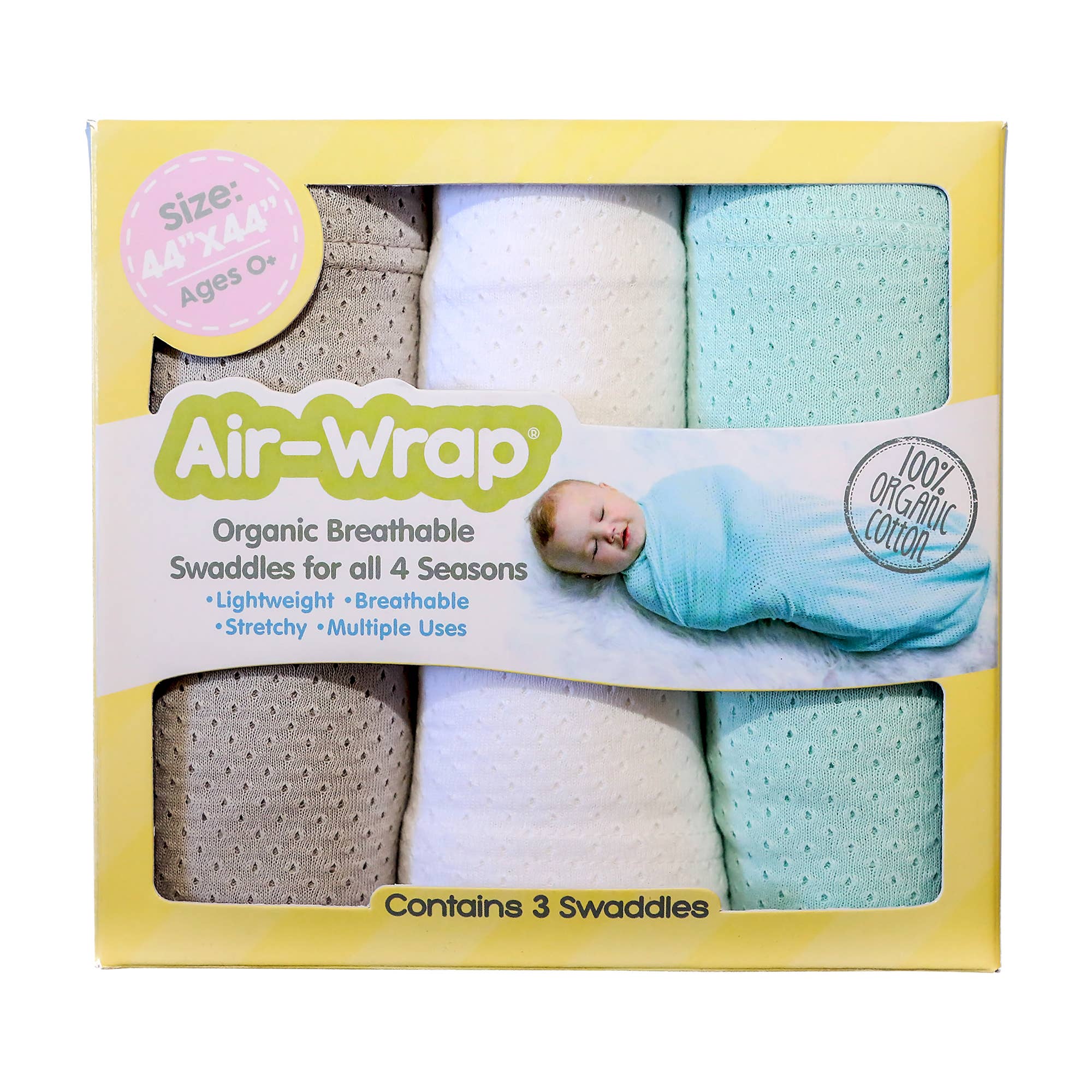Woombie - Wholesale Inbakerdoek - Baby - Airwrap babydekens en omslagdoeken, set van 39