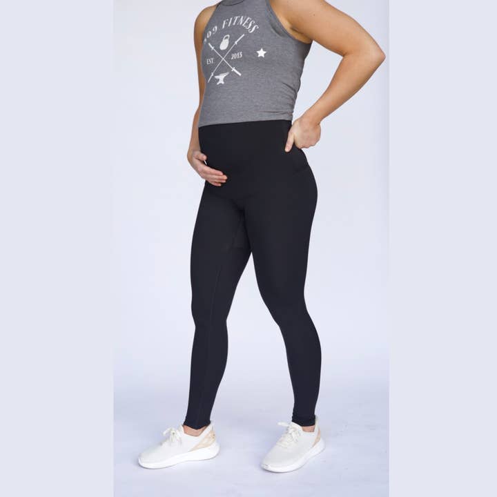 Maternity Leakproof Leggings for wholesale by Moxie Fitness Apparel