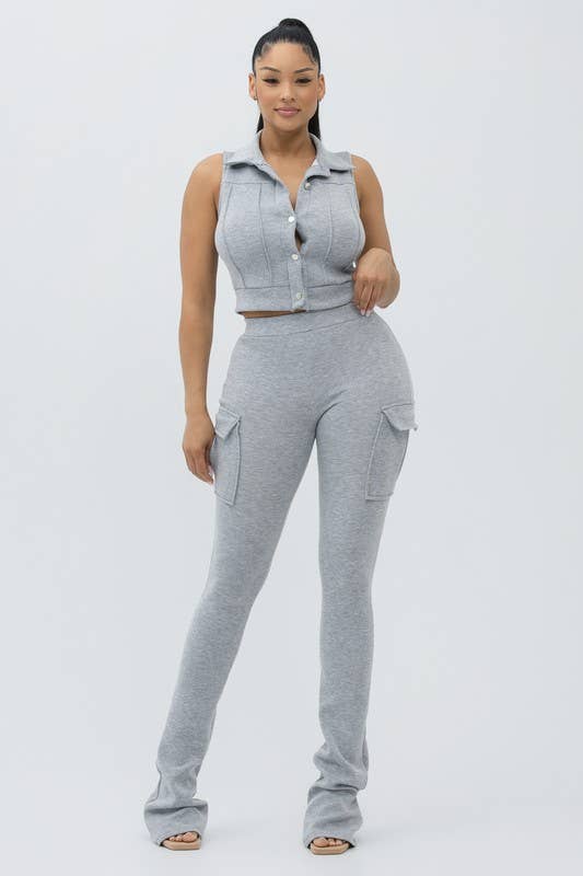 Boswell – wholesale Set med topp och byxa – Dam – BYXUPPSÄTTNING MED SCUBA-KNAPP FRAMTILL OCH FICKDETALJ7