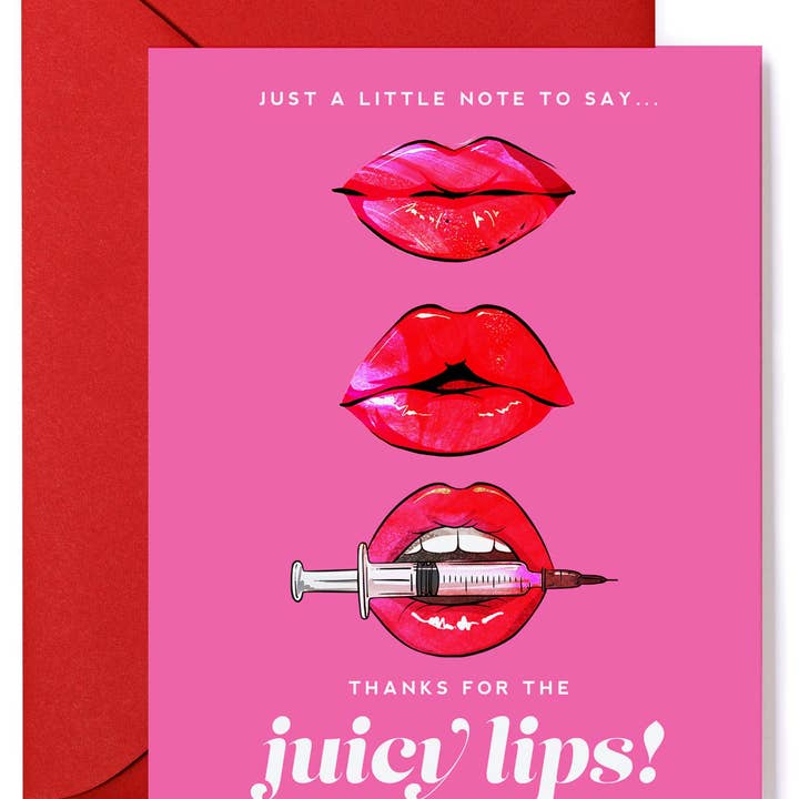 Lip Injector Injector Funny Thank You Greeting Card & Nurse Holiday Thank You Card Lip Injector Injector Funny Thank You Greeting Card & Nurse Holiday Thank You Card