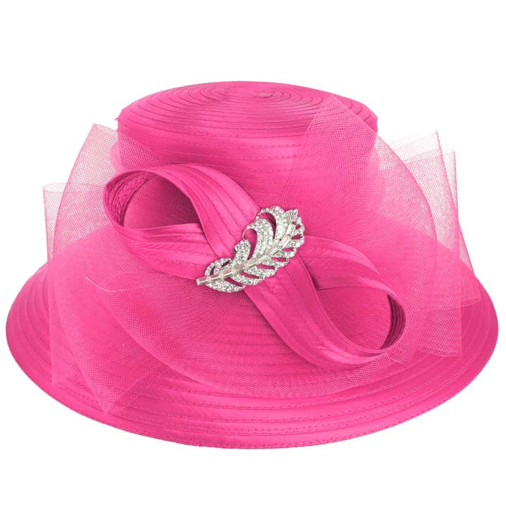 SP Sophia Collection - Wholesale Fascinator Hat - Women's - Dressy Brooch Ribbon Hat7