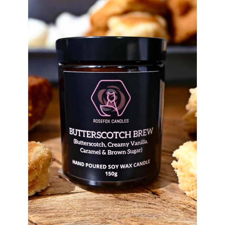 Zauberer-Bier Butterscotch-Duft Soja-Glaskerze für den Großhandel von Rosefox Candles