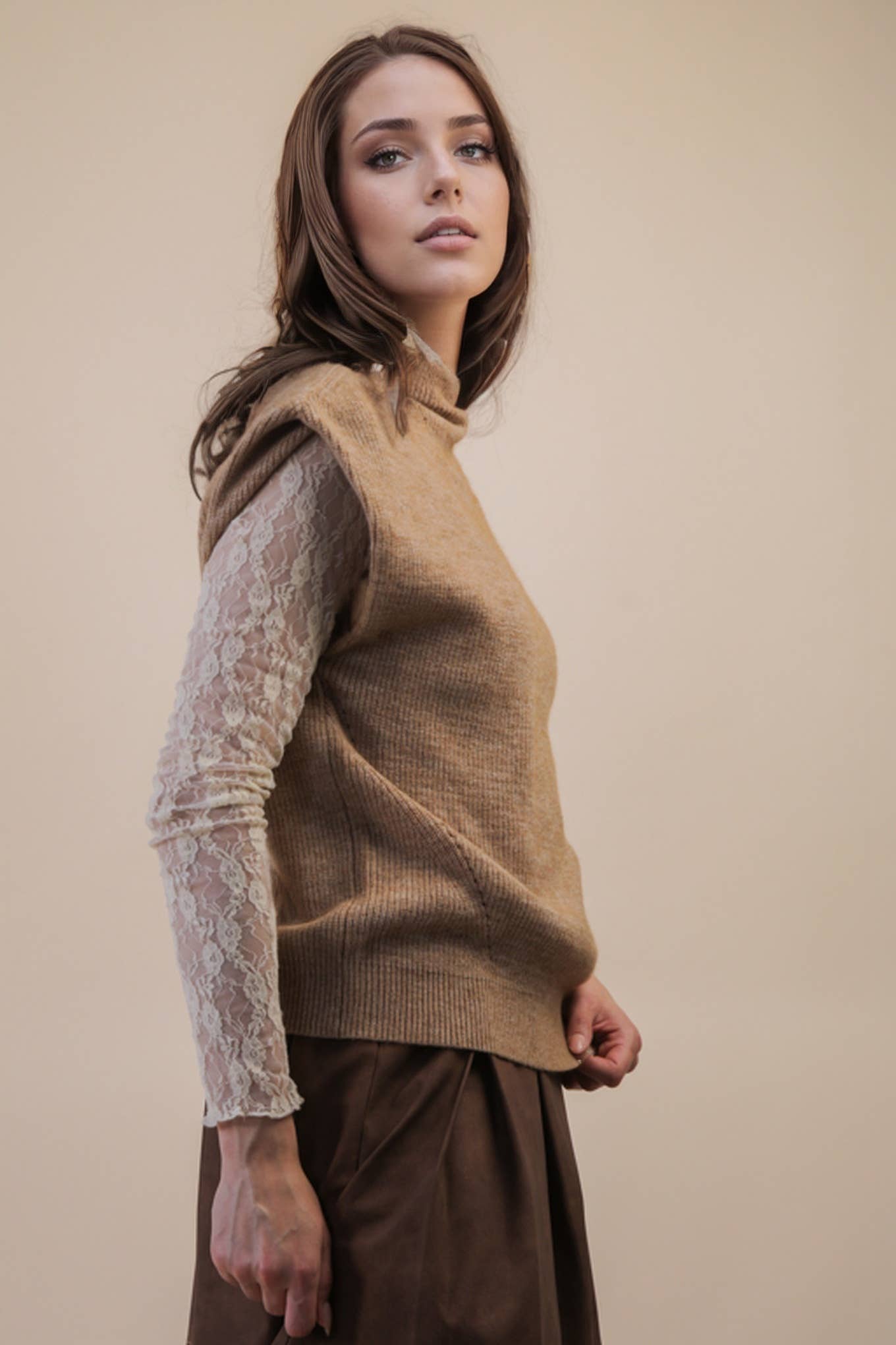 VERY J - Wholesale Sweater Vest - Women's - 12W3391N-Soft Knit Sweater Vest Top15