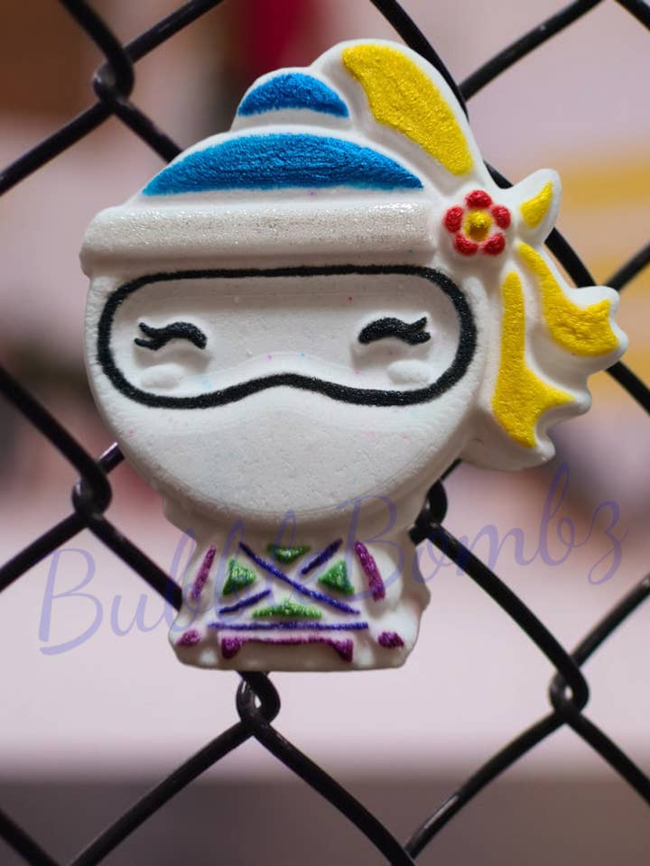 Ninja Girl Bath Bomb Mould BBHP EXCLUSIVE for wholesale by BBHP Moulds