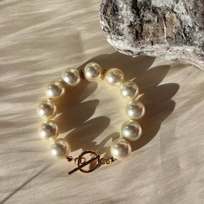 OE! - Wholesale Beaded Bracelet - Majestic Pearl Bracciale