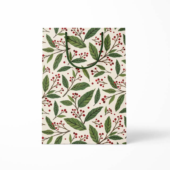 Paper Anchor Co. - Wholesale Gift Bag - Holiday Berries Gift Bag | Christmas Gift Bag1