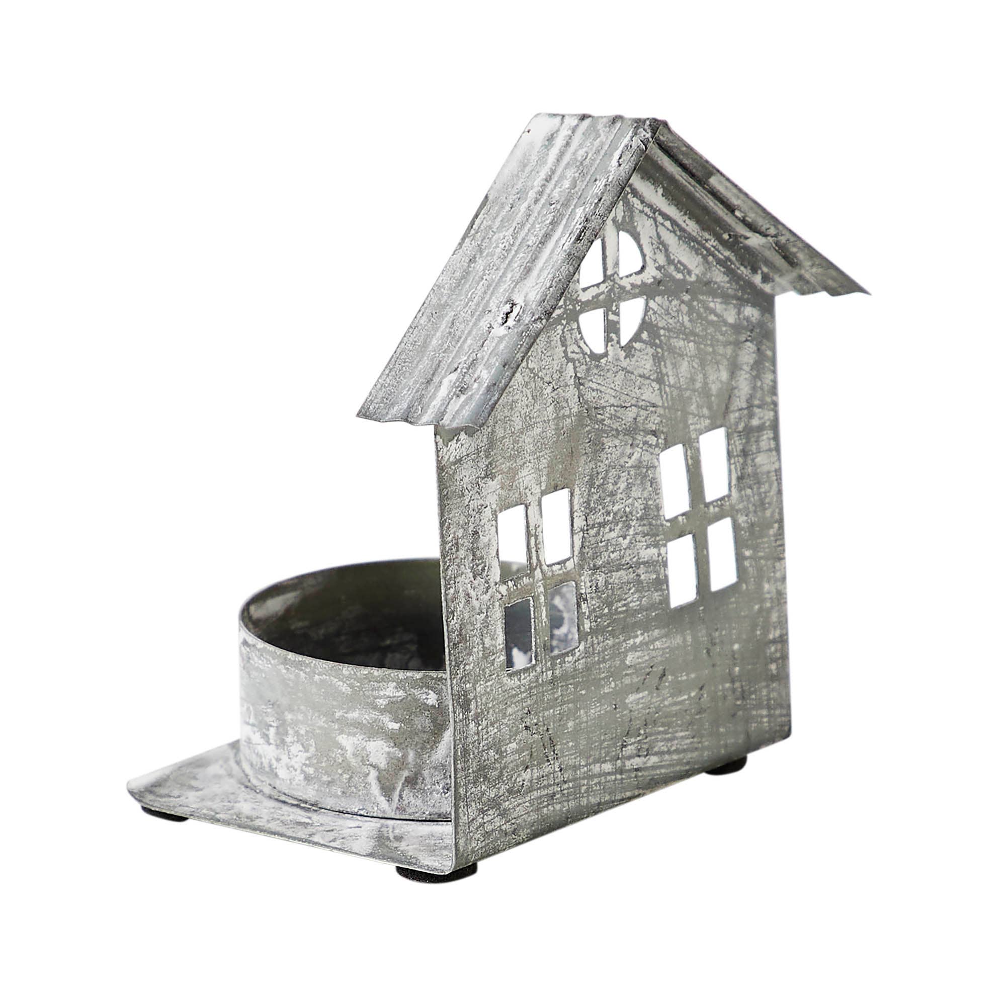 VHC Brands - Wholesale Candle Holder - Tealight Holder Metal Village House G Antique Grey 3.25x2.75x24
