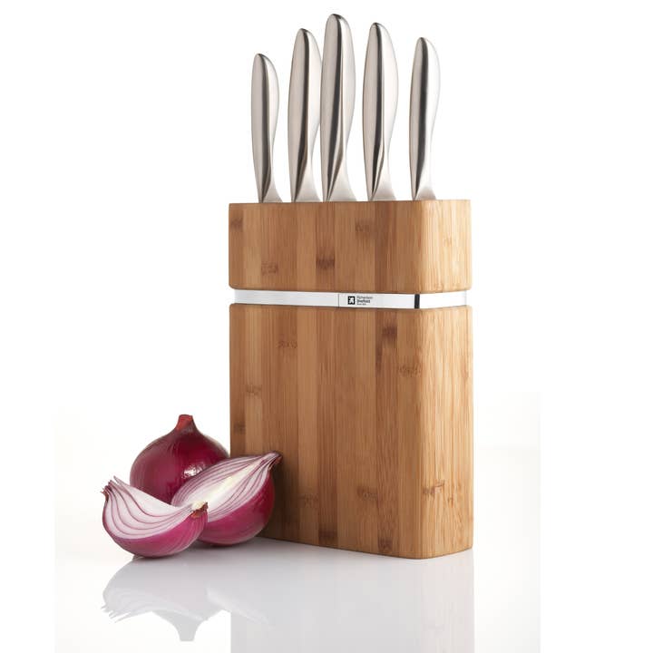 Amefa Couzon - Wholesale Knife Set - FORME - Bamboo Block 5 Kitchen Knives - Richardson2