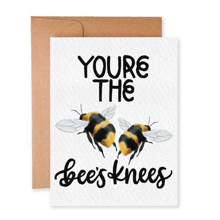 You're the Bee's Knees | Punny Card for wholesale by Paper Dove Shop