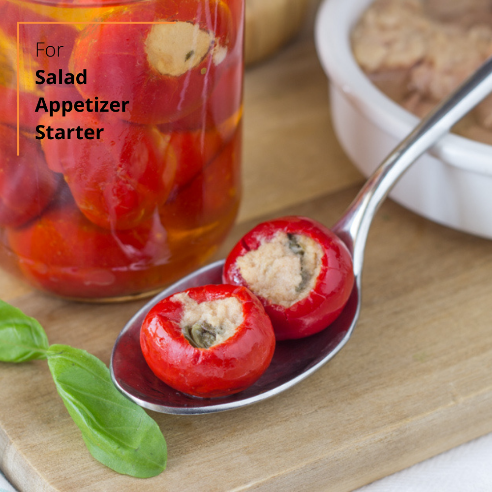 Antica Bottega Siciliana - Wholesale Pickled Vegetables - Stuffed Red Peppers with Tuna, Anchovies and Capers - 140g4