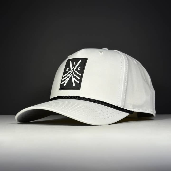 Ski Tips Hat / White for wholesale by Boundary Line Company