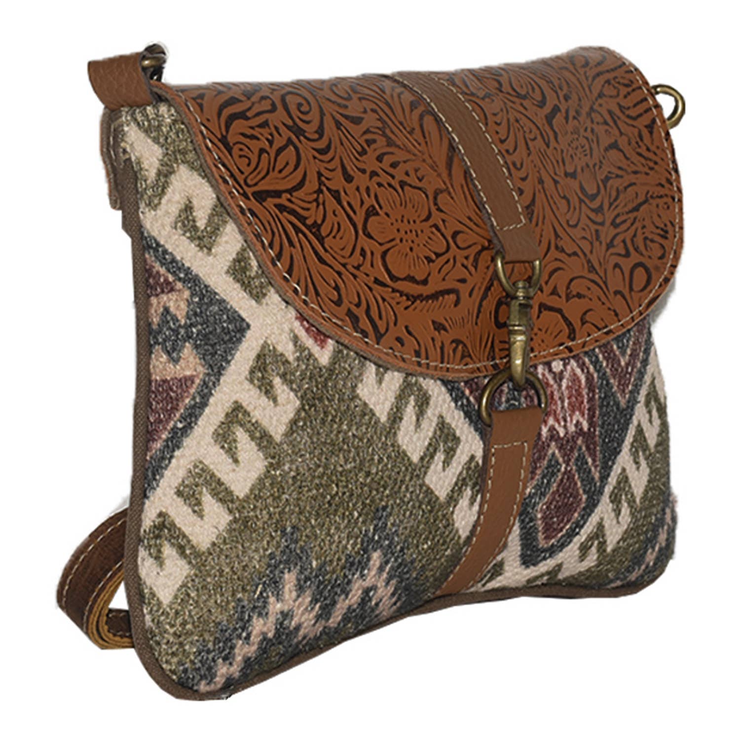 Hopofly Bags – Großhandel Umhängetasche - Damen – Umhängetasche Lino aus Canvas und Leder1