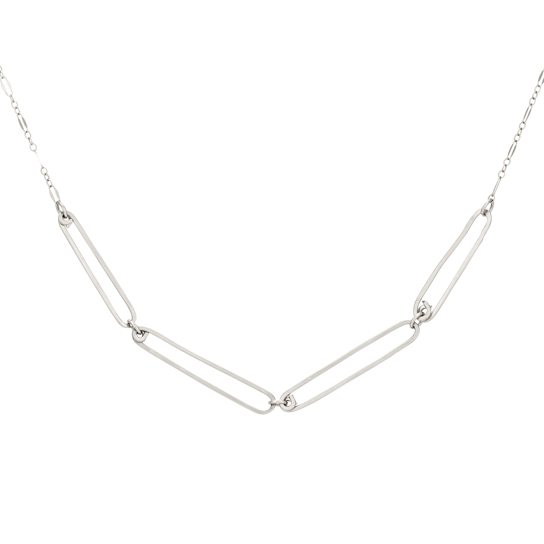 Freshie & Zero - Wholesale Link & Chain Necklace - Reef Necklace, Handmade Paperclip Chain Gold or Silver0