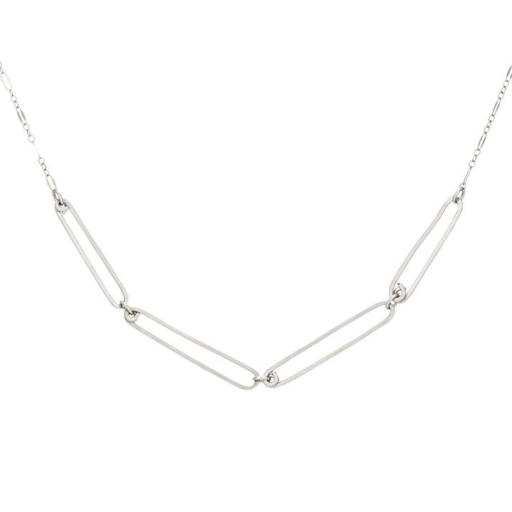 Freshie & Zero - Vendita all'ingrosso Collane a catena e maglie - Collana Reef, catena a graffetta fatta a mano in oro o argento