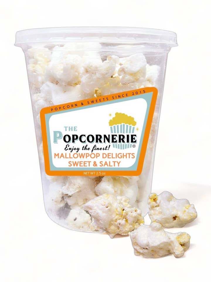 Délices KettleCorn MallowPop | Popcorn lyophilisé pour la vente par The Popcornerie & Sweets