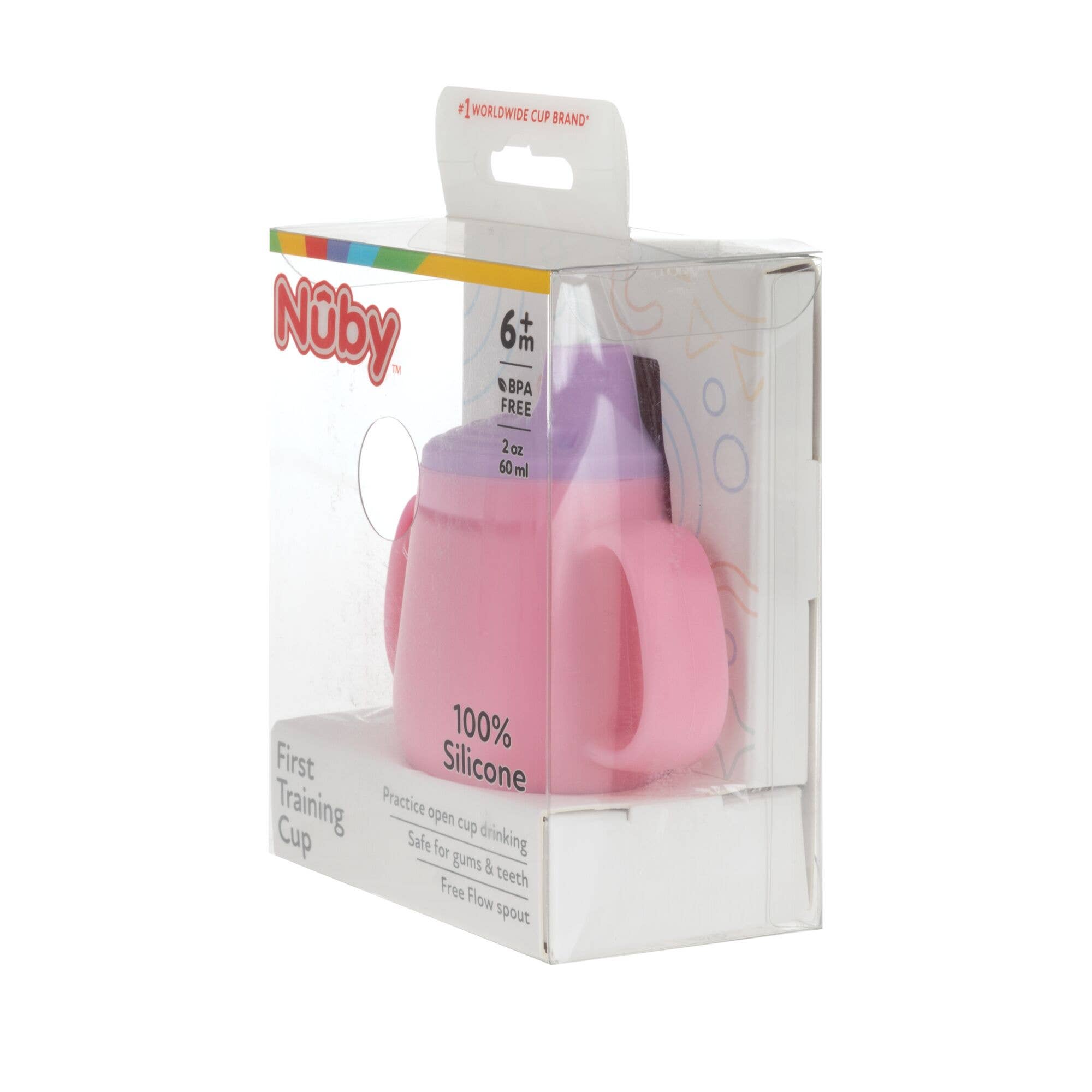 Nuby - Wholesale Drinking Glass/Cup - Kids & Baby - Nuby 100% Silicone First Training Cups, Free Flow Spout, 2oz9