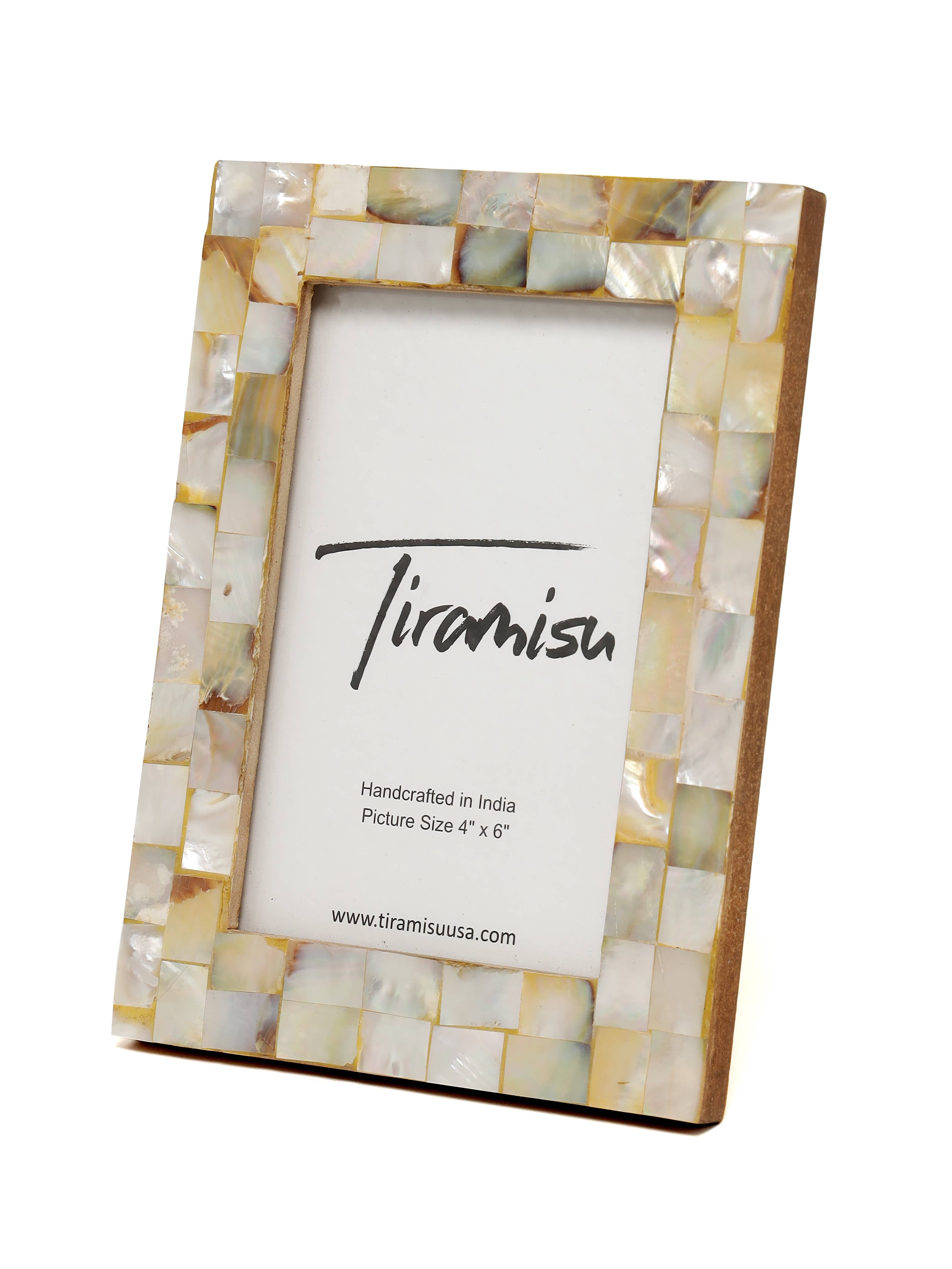 Tiramisu – wholesale Picture frame – Mother-of-Pearl Picture Frame- Herringbone Pattern1